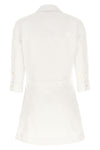 chemisier mini dress in cotton poplin