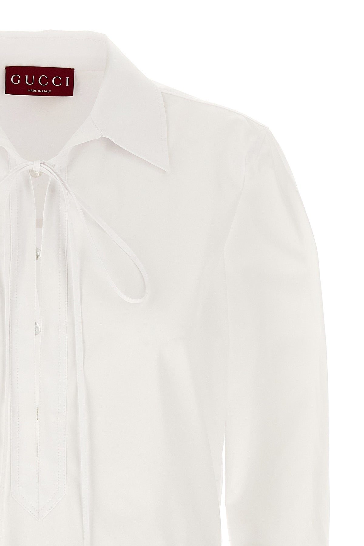 chemisier mini dress in cotton poplin