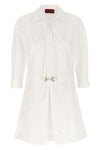chemisier mini dress in cotton poplin
