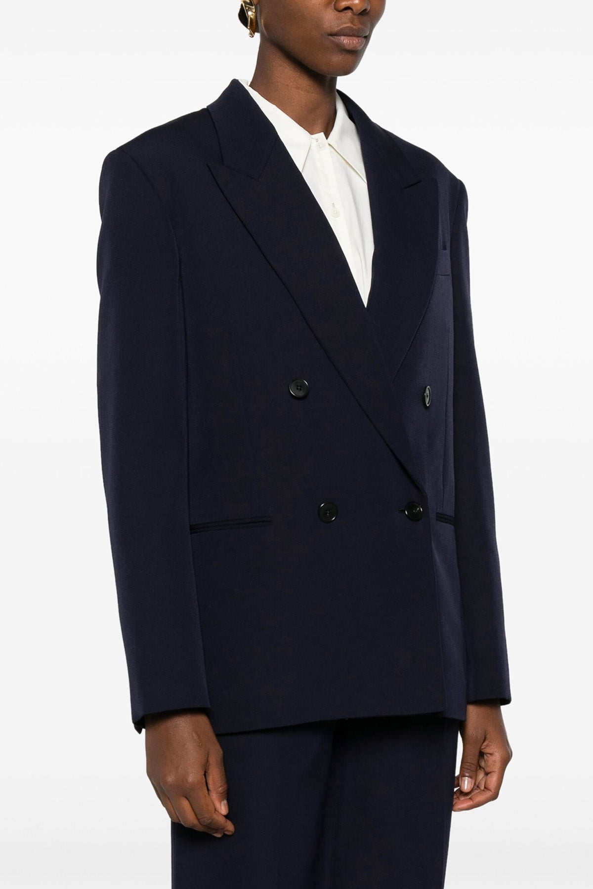 double-breasted sandon virgin wool blazer