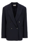 double-breasted sandon virgin wool blazer