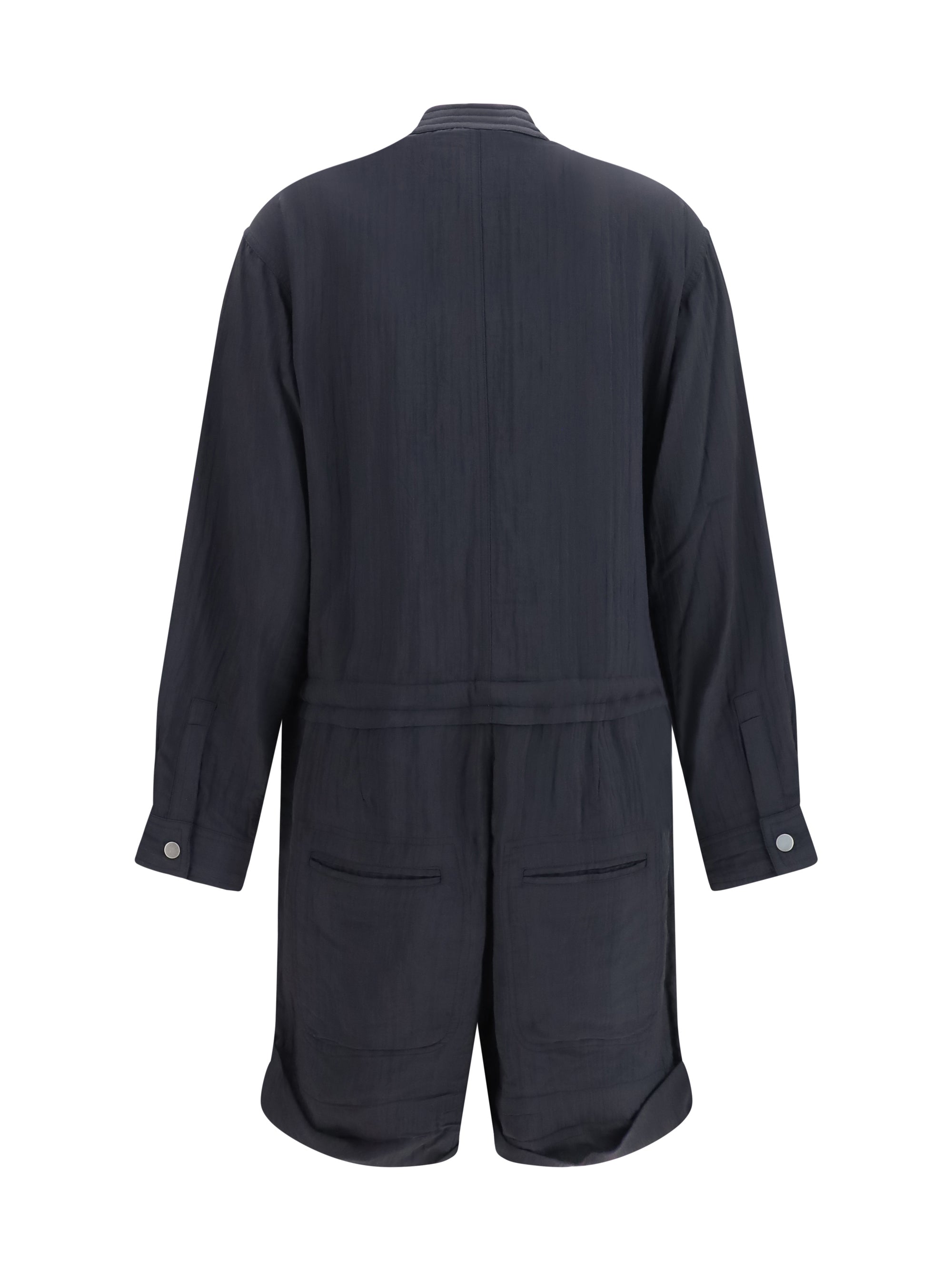 short cotton blend jumpsuit