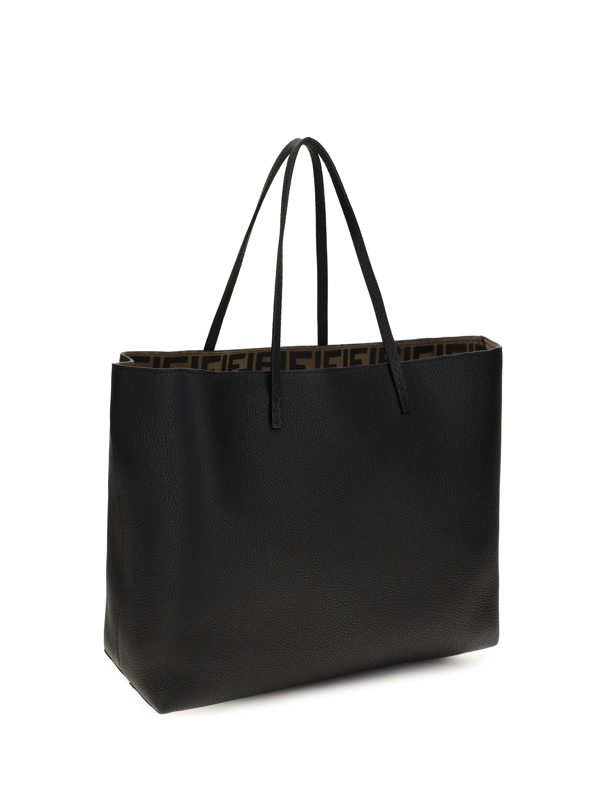 medium roll roman leather shopping bag