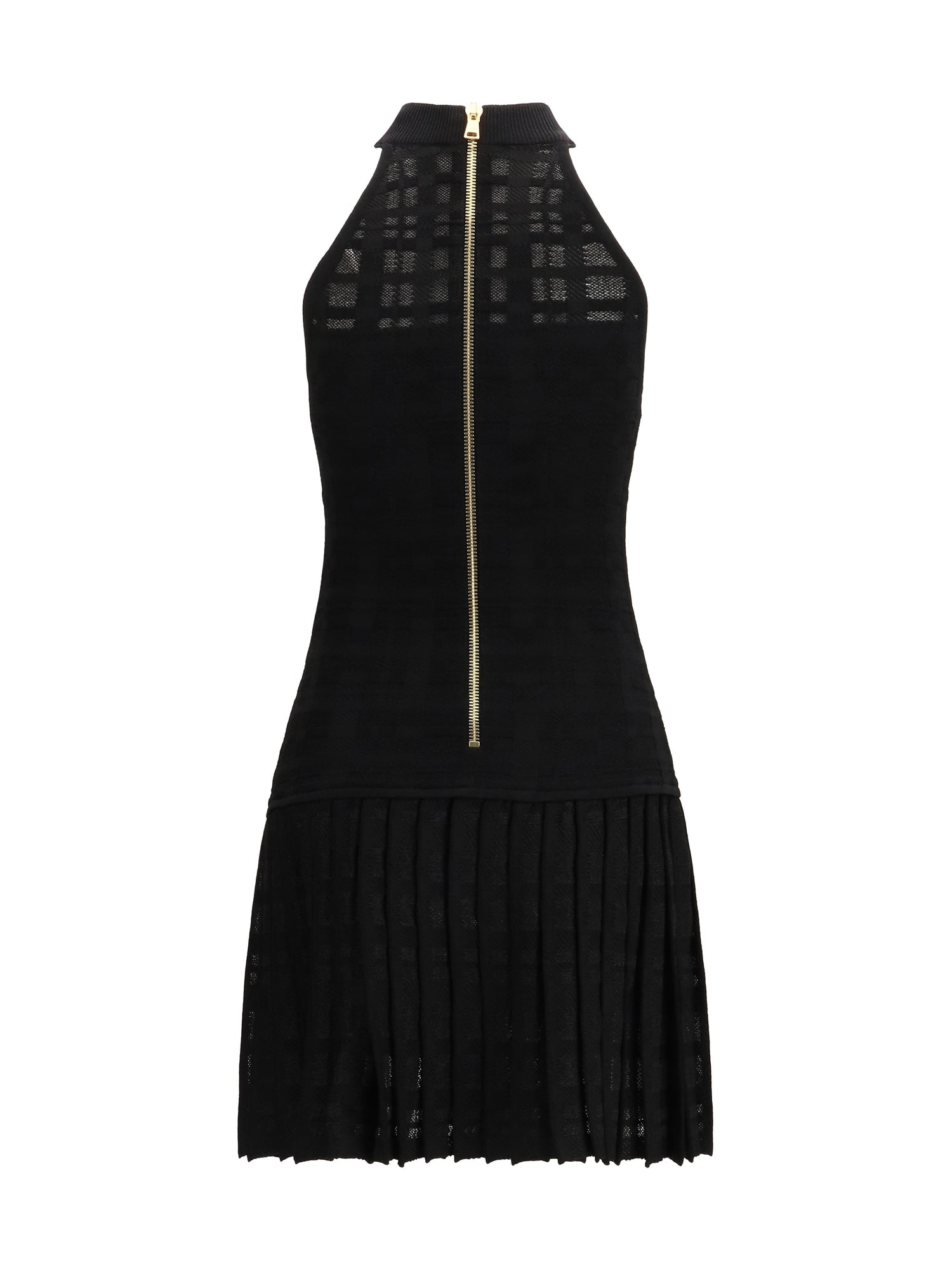BALMAIN 36 pleated mini dress