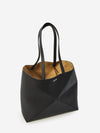 medium horizontal puzzle fold tote bag