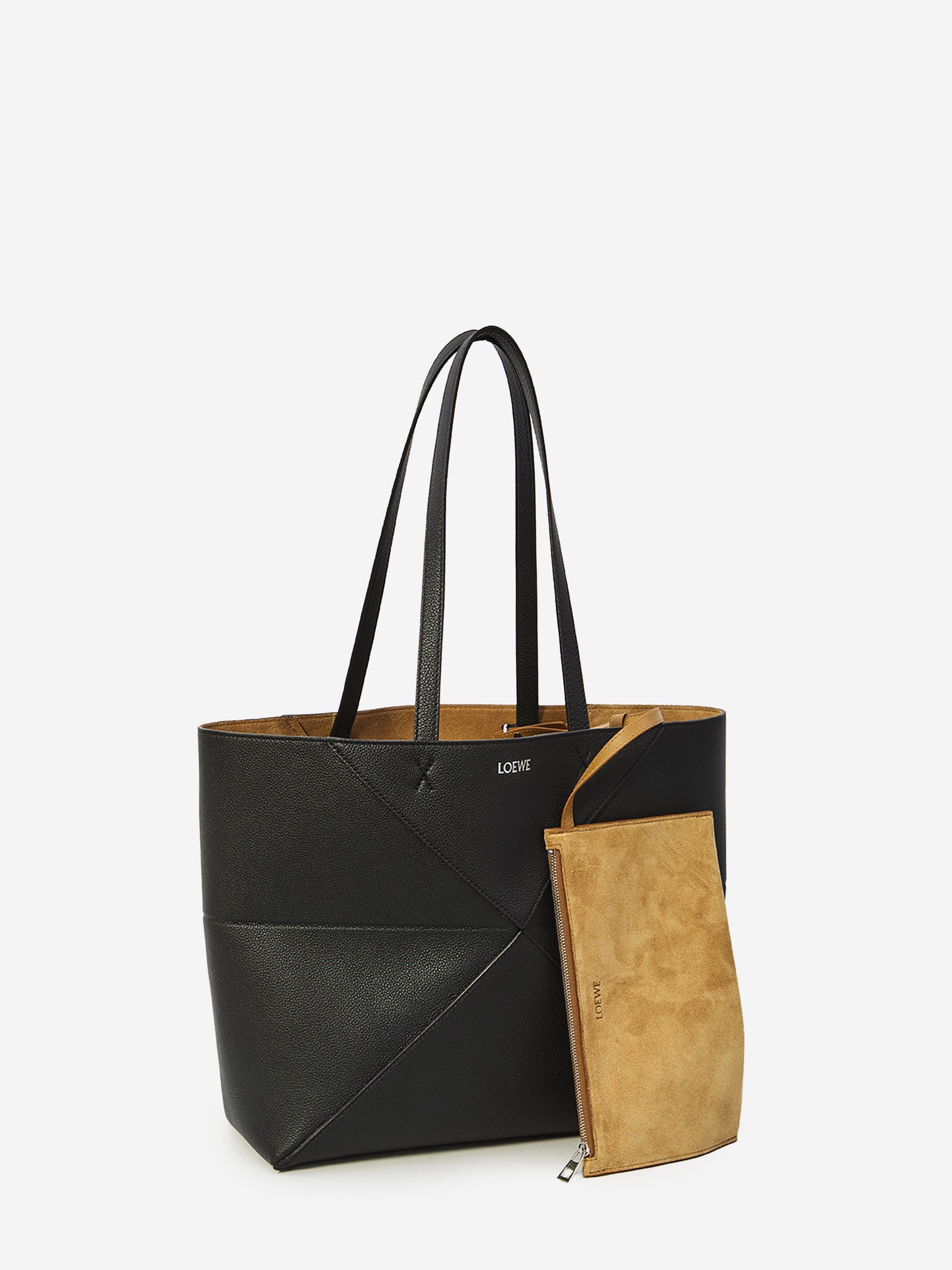 medium horizontal puzzle fold tote bag