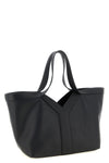 small y tote bag in finely textured leather