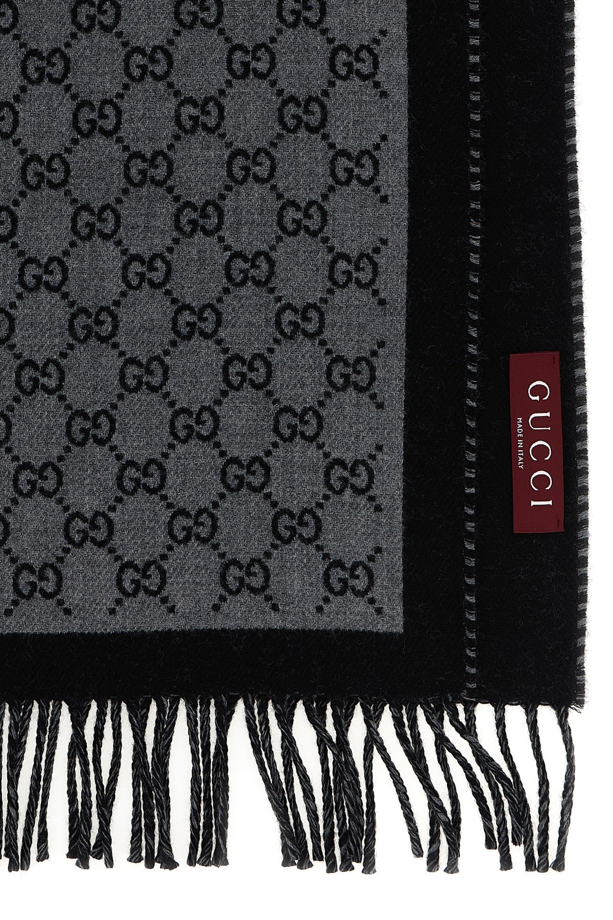 gg jacquard wool scarf