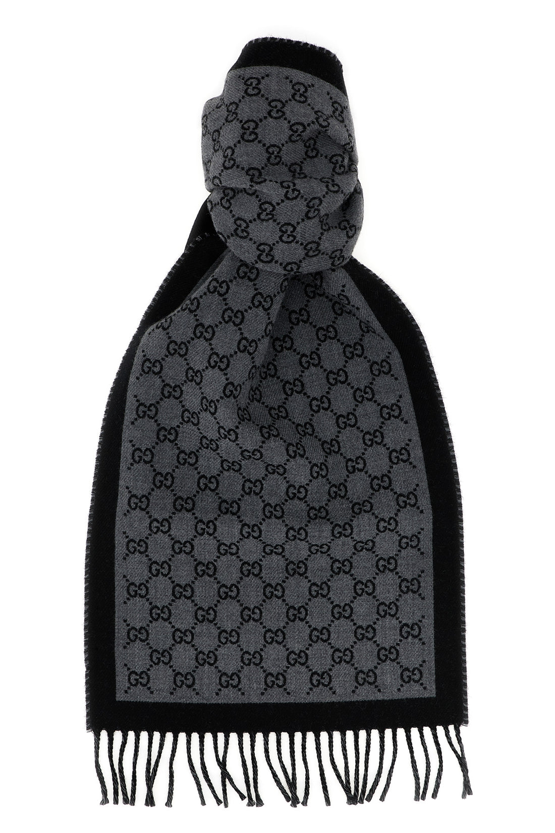 GUCCI OS gg jacquard wool scarf