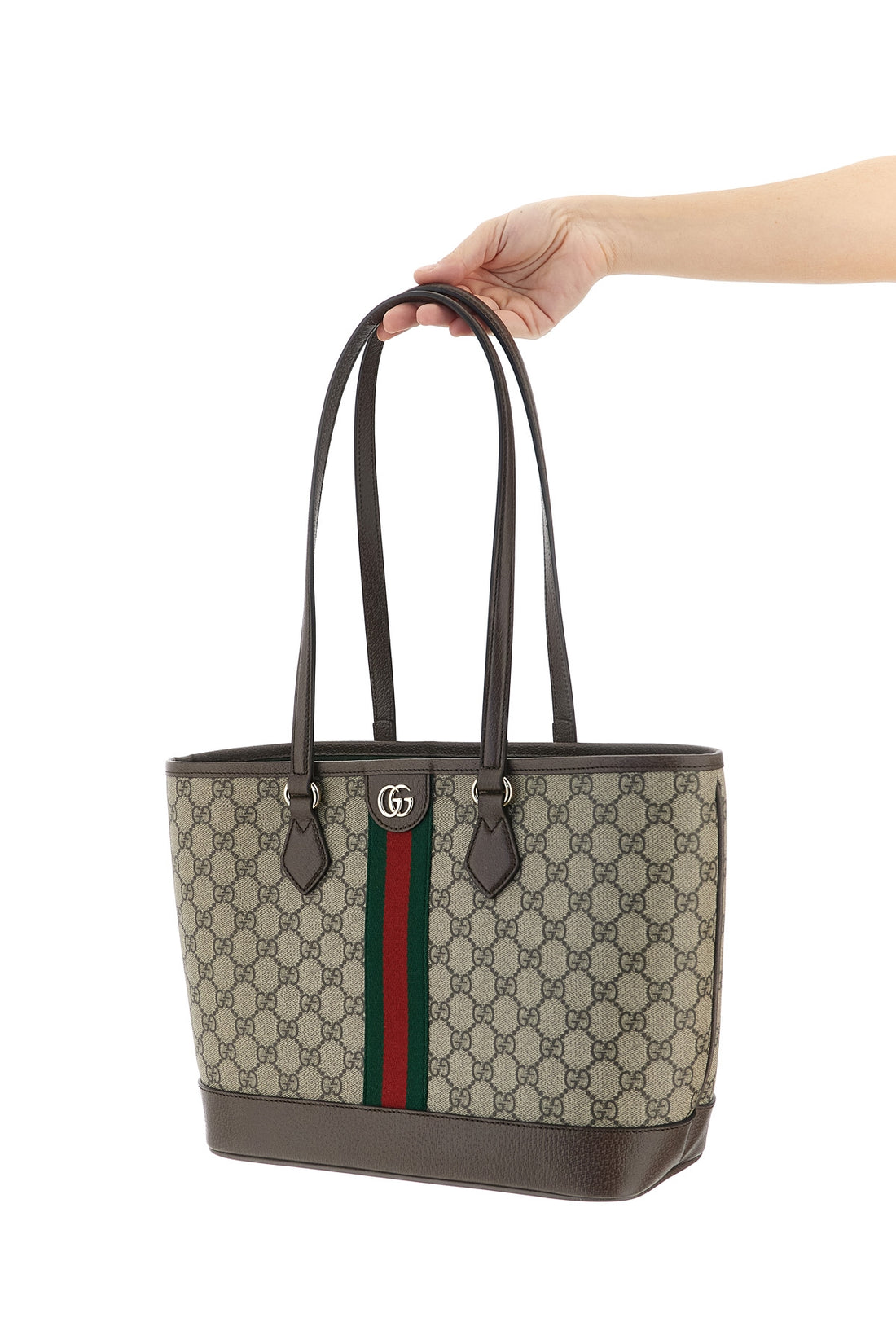 GUCCI OS medium ophidia shopping bag in fabric coated