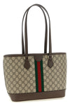 medium ophidia shopping bag in fabric coated