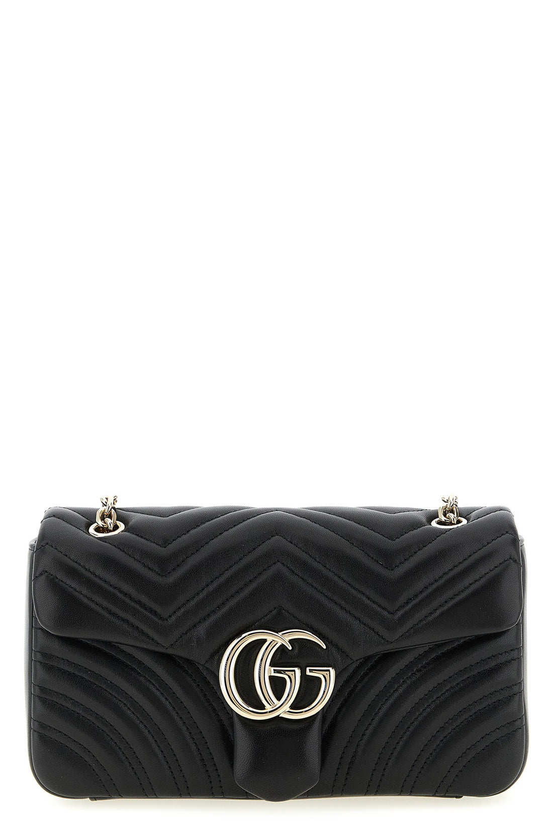 GUCCI OS gg marmont shoulder bag in chevron matelassé lambskin