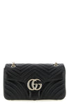 gg marmont shoulder bag in chevron matelassé lambskin