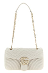 gg marmont shoulder bag in chevron matelassé lambskin