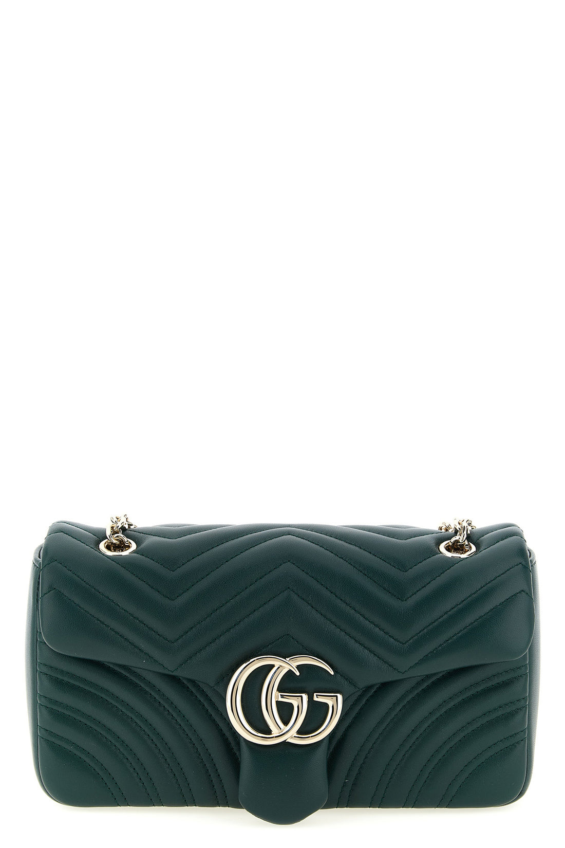 GUCCI OS gg marmont shoulder bag in chevron matelassé lambskin