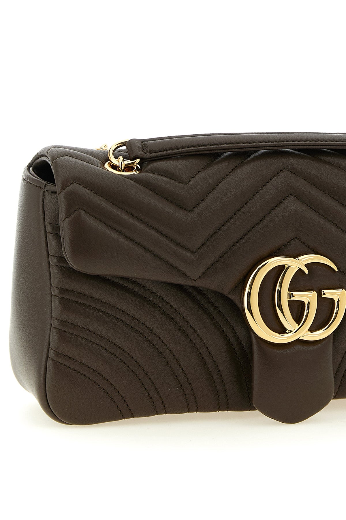 the gucci gg marmont medium shoulder bag defines the codes of contemporary ele