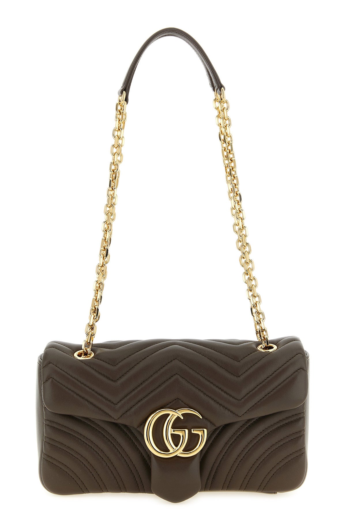 the gucci gg marmont medium shoulder bag defines the codes of contemporary ele