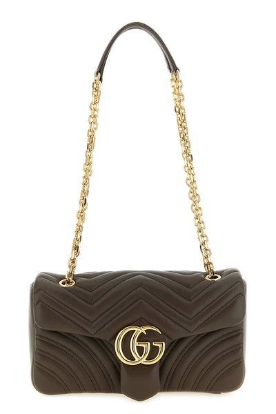 the gucci gg marmont medium shoulder bag defines the codes of contemporary ele