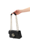 small gg marmont shoulder bag in chevron matelassé lambskin
