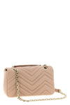small gg marmont shoulder bag in chevron matelassé lambskin leather