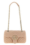 small gg marmont shoulder bag in chevron matelassé lambskin leather