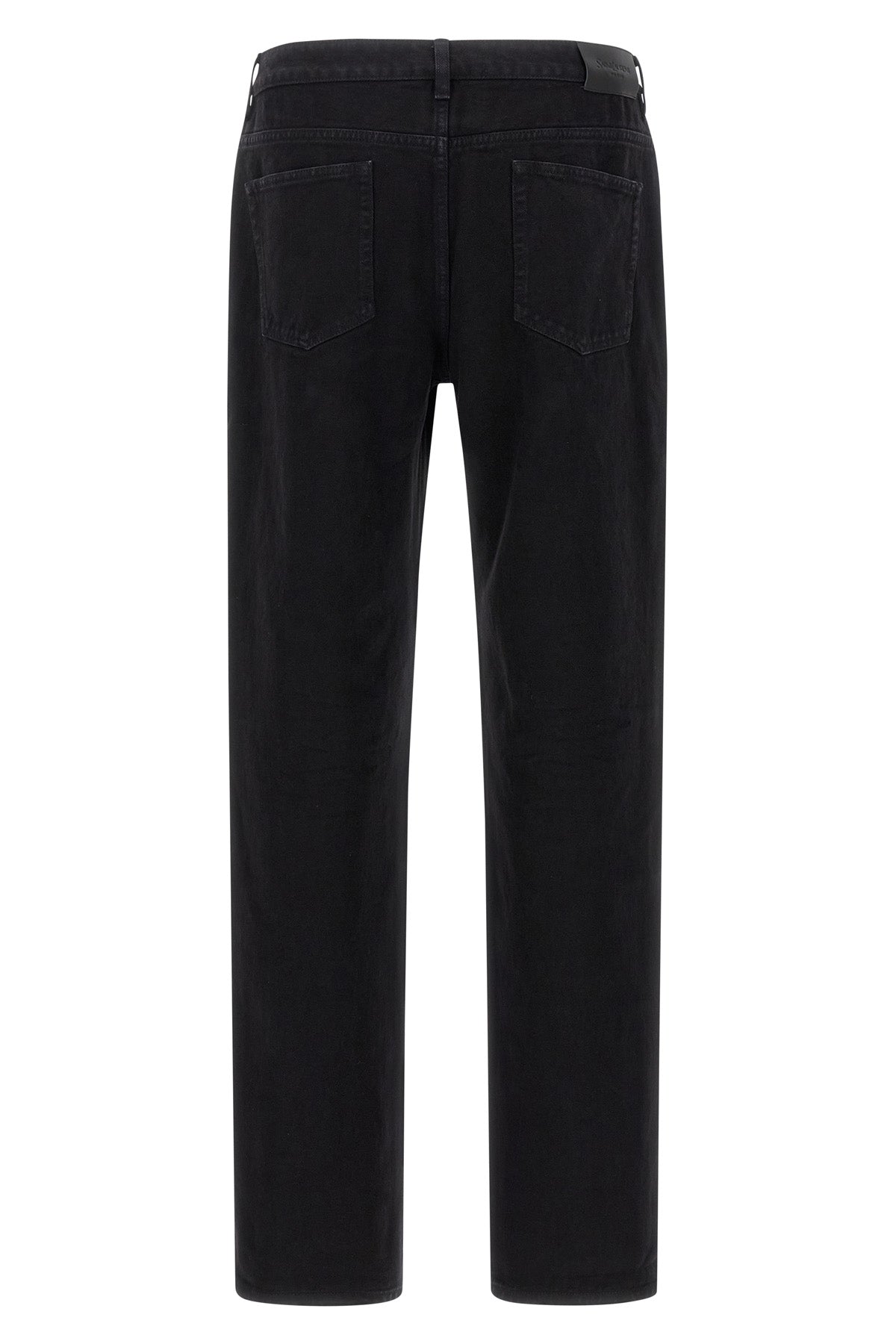 garment-dyed cotton denim jeans