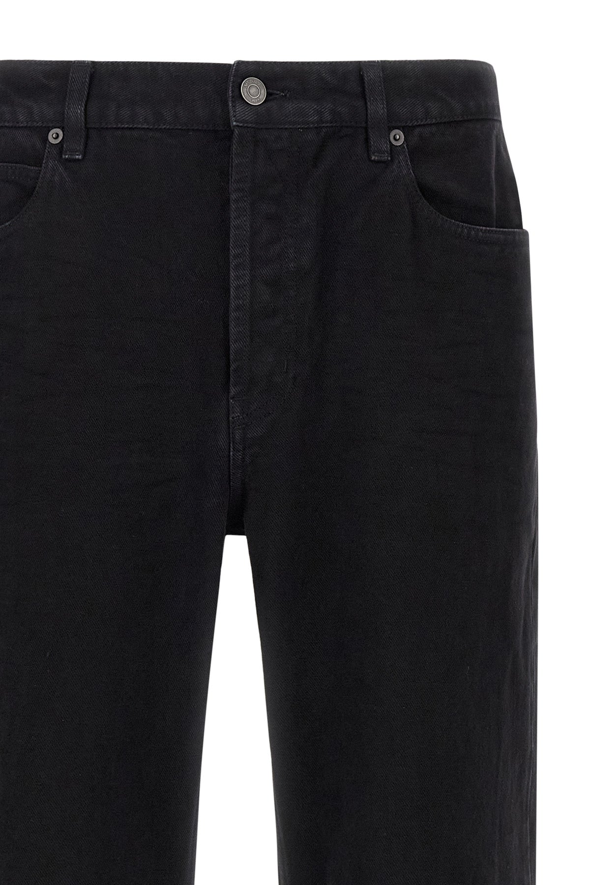 garment-dyed cotton denim jeans