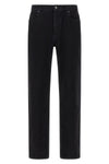 garment-dyed cotton denim jeans