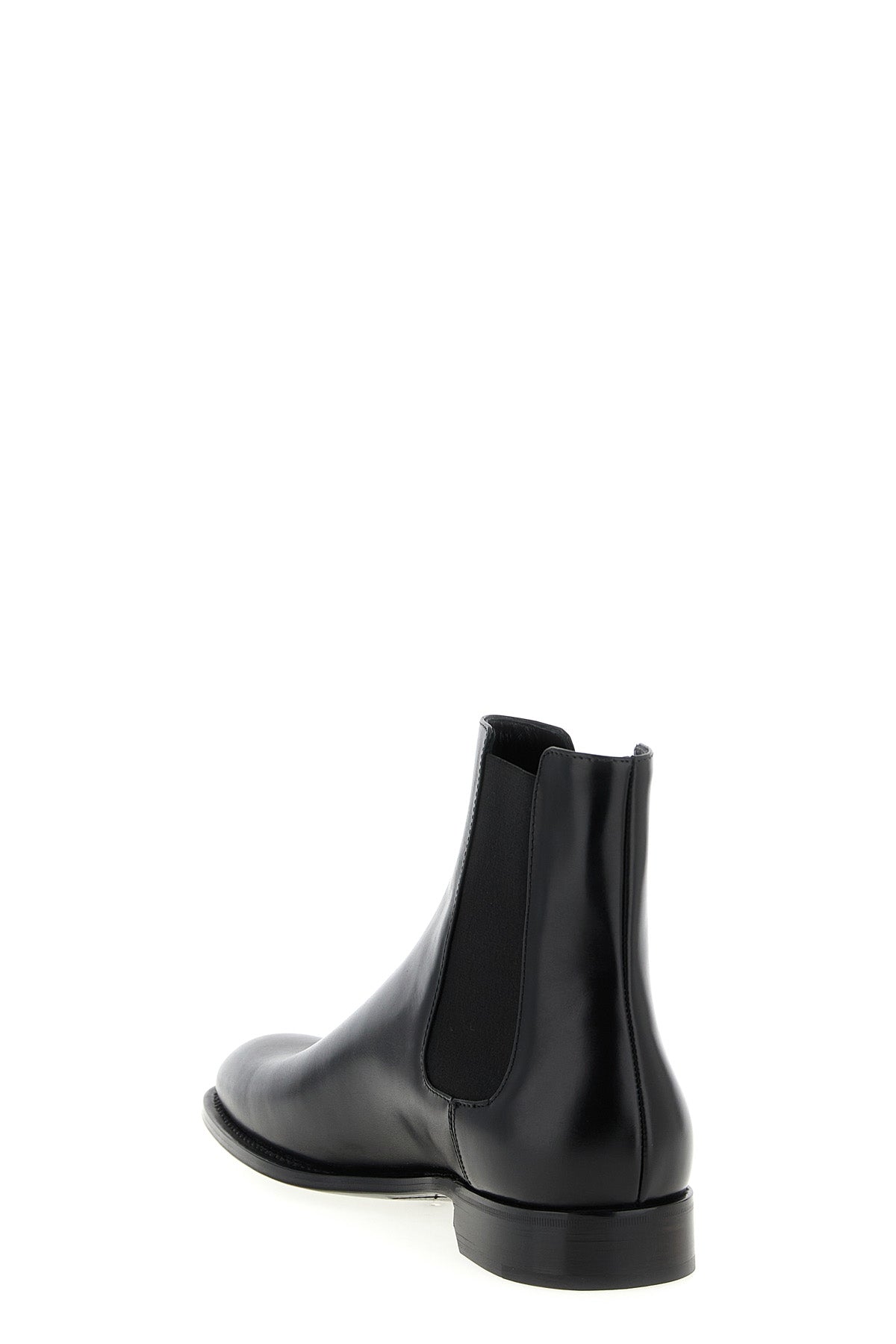 box saint laurent leather adrien ankle boots