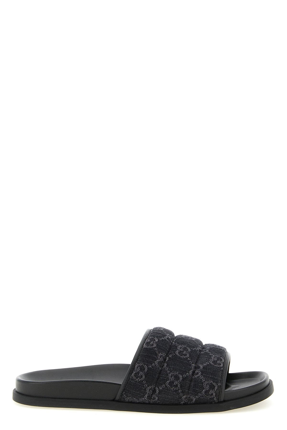 gg denim slides
