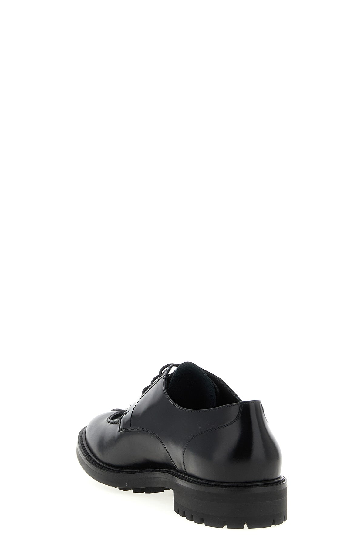 lino smooth leather lace-up shoes in derby model