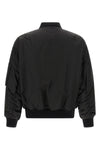 water-repellent nylon serge bomber jacket