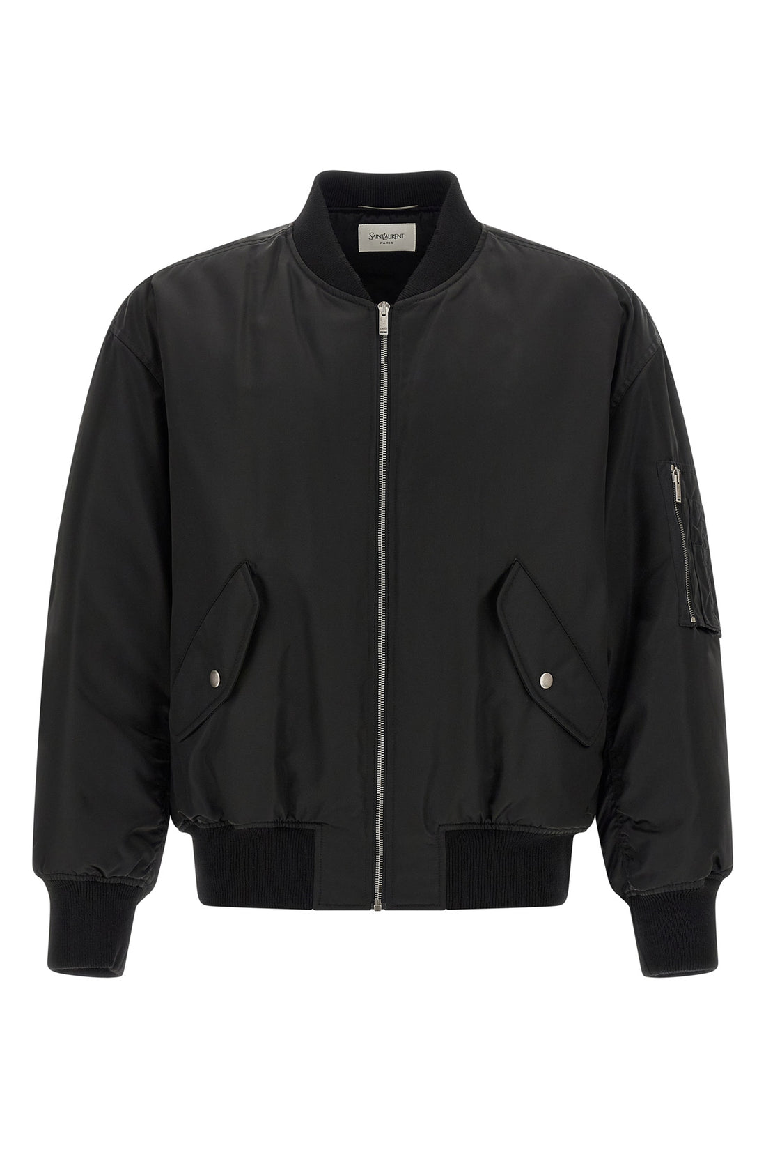 SAINT LAURENT 52 water-repellent nylon serge bomber jacket