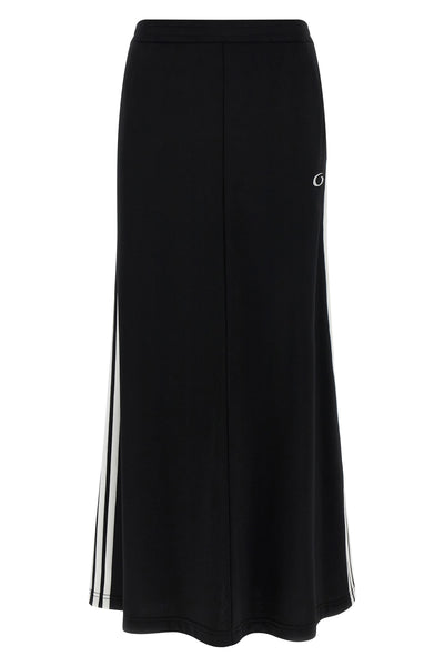 maxi tracksuit skirt in synthetic fabric