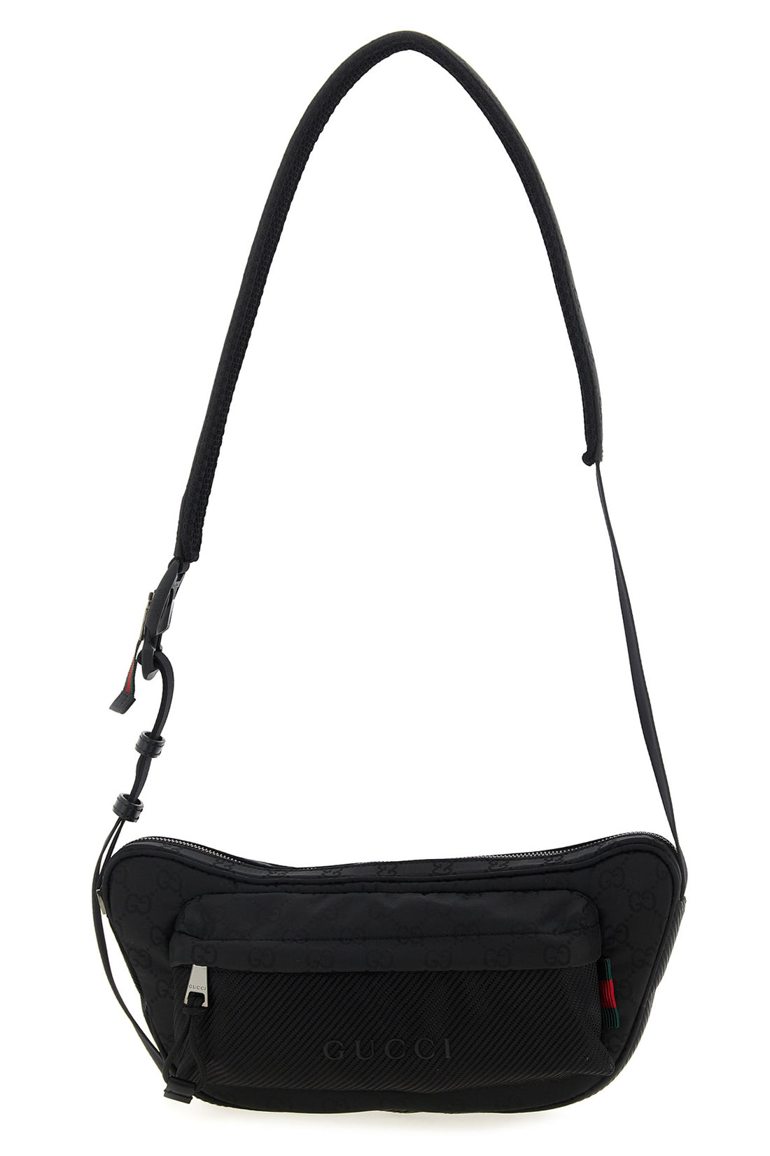 GUCCI OS large gucci nexus gg nylon waist bag