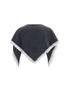 openwork wool cape