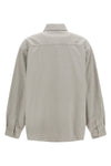 workwear overshirt in heavy used-effect cotton canvas