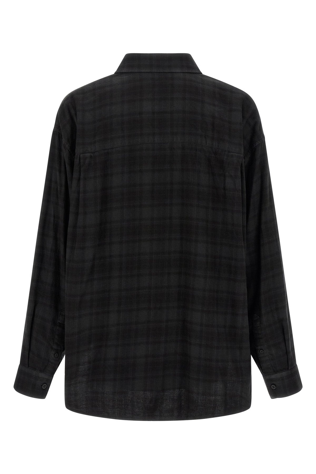 check poplin cotton shirt and dry jersey t-shirt