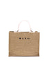 MARNI OS raffia-effect tote bag