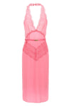 silk satin midi dress