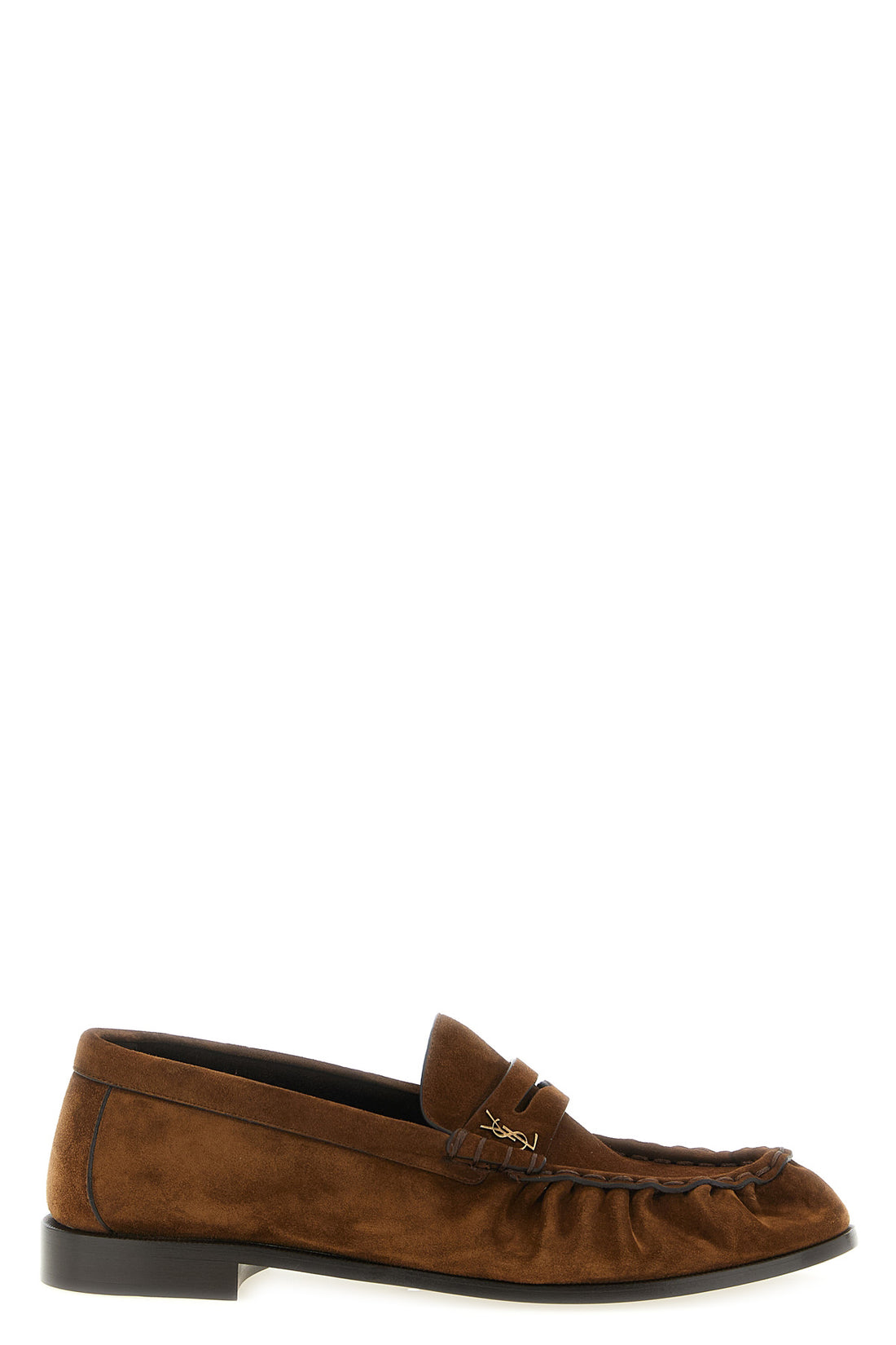 SAINT LAURENT 40 le loafer suede loafers