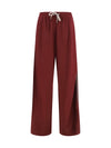 cotton and silk track pants