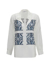 printed silk twill shirt