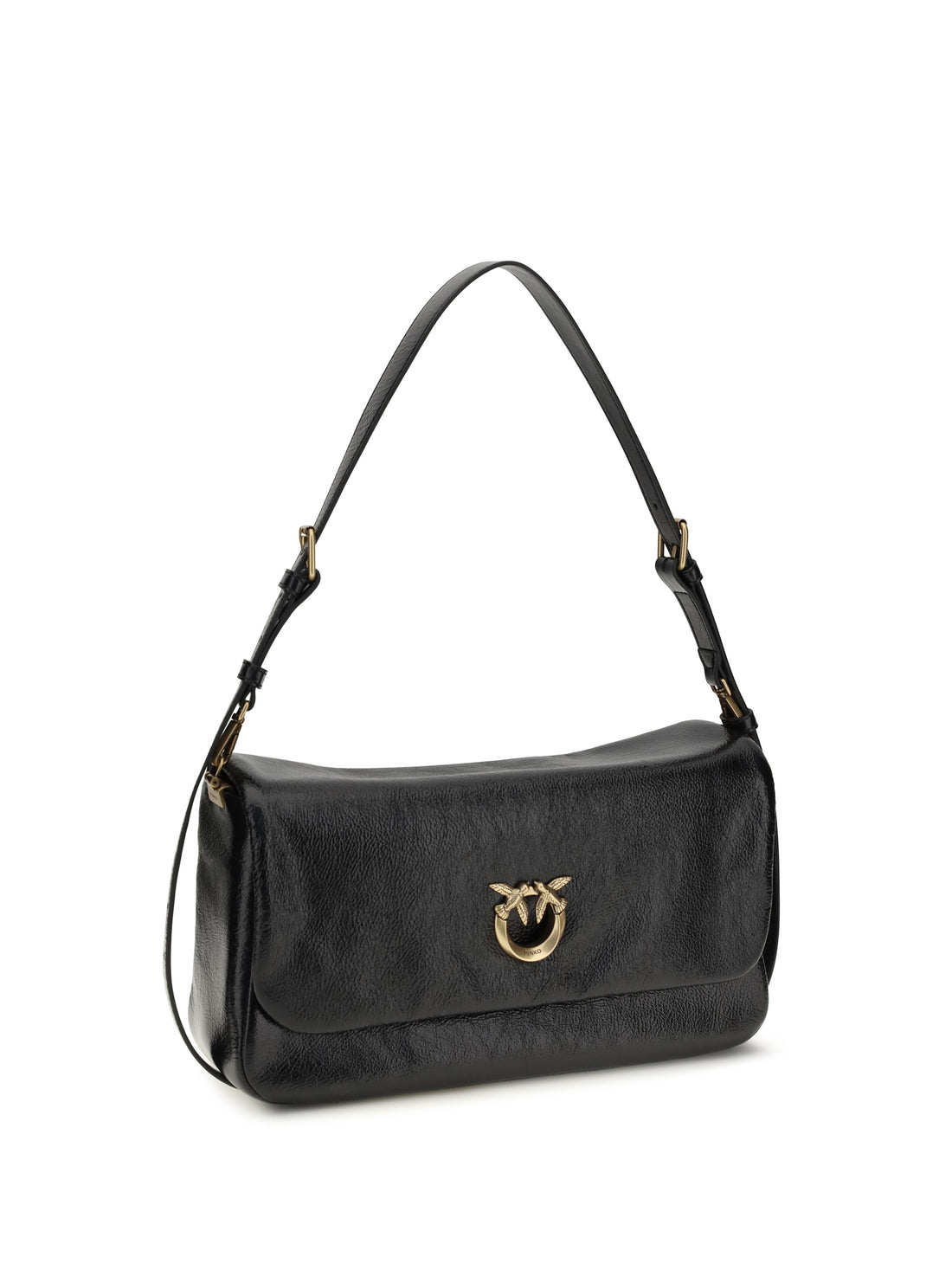 PINKO OS love click soft horizontal shoulder bag