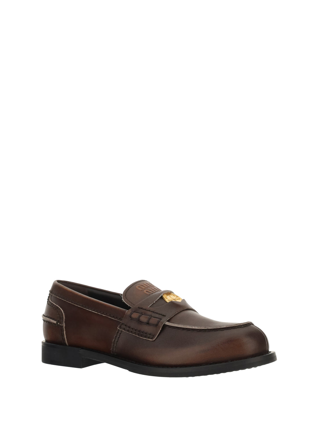 MIU MIU 36 leather loafers