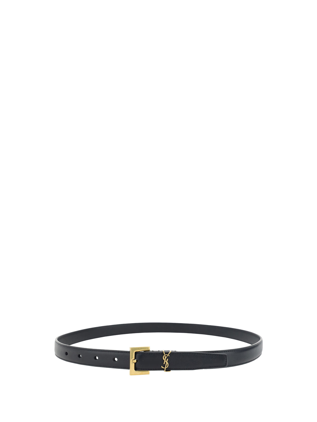SAINT LAURENT 85 cassandre slim belt 