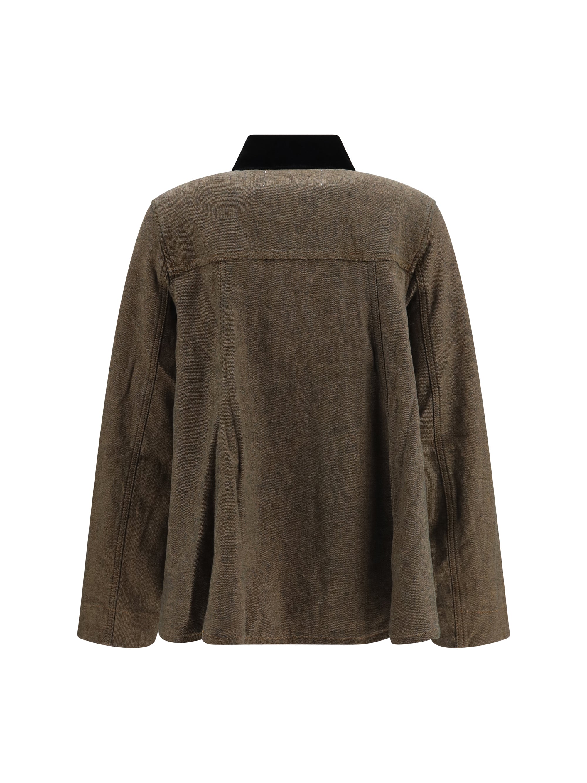 neppy denim overshirt