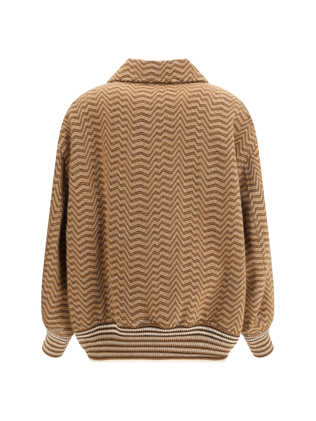 MISSONI M bomber with irregular chevron pattern