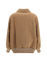 MISSONI M bomber with irregular chevron pattern