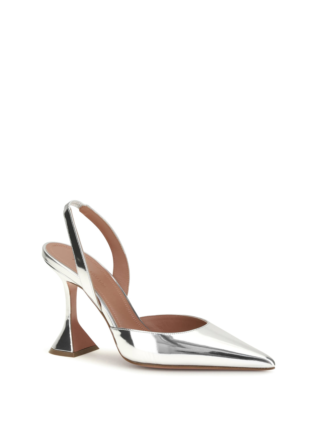 AMINA MUADDI 36 holli mirror-finish slingback pumps